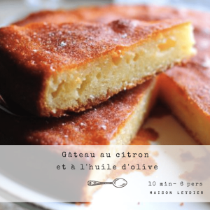 gateau citron et huile d'olive