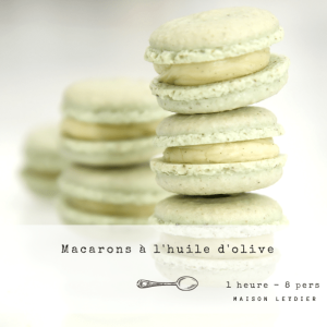 macarons à l'huile d'olive