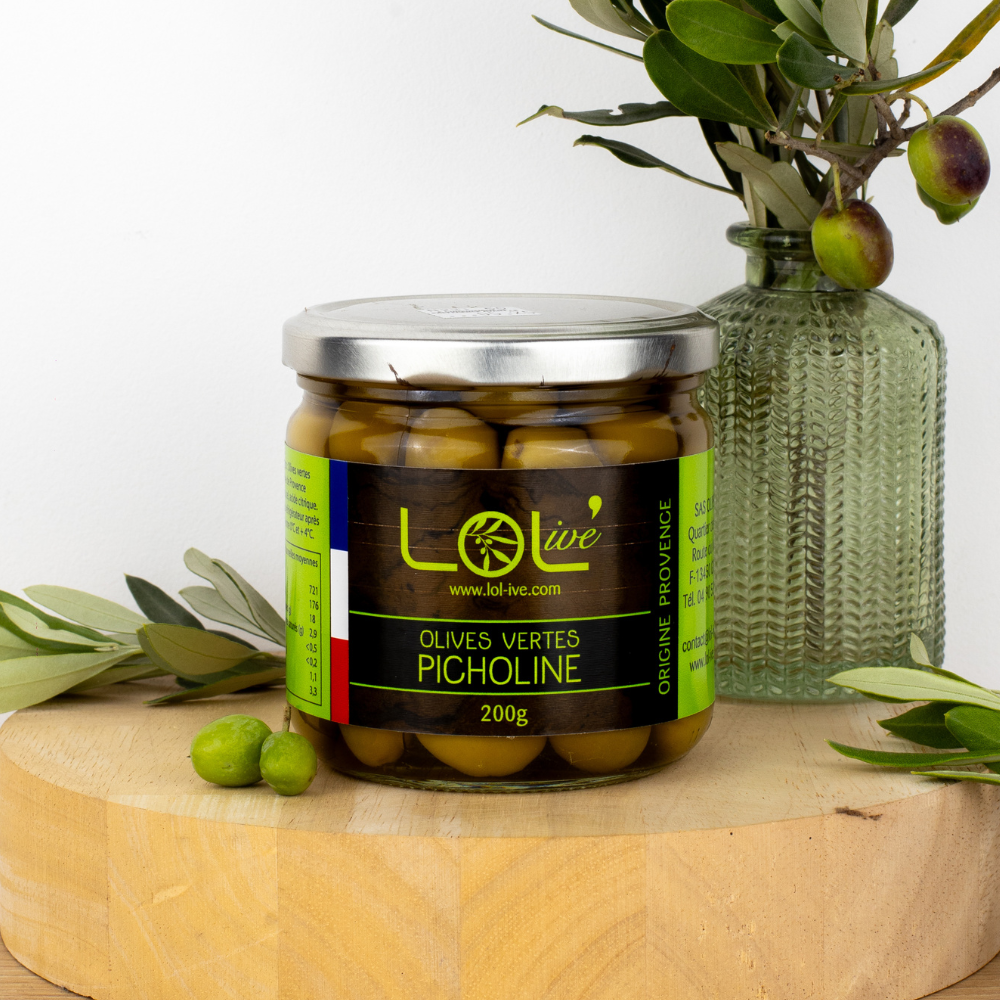 Olives Vertes Pasteurisées Picholines