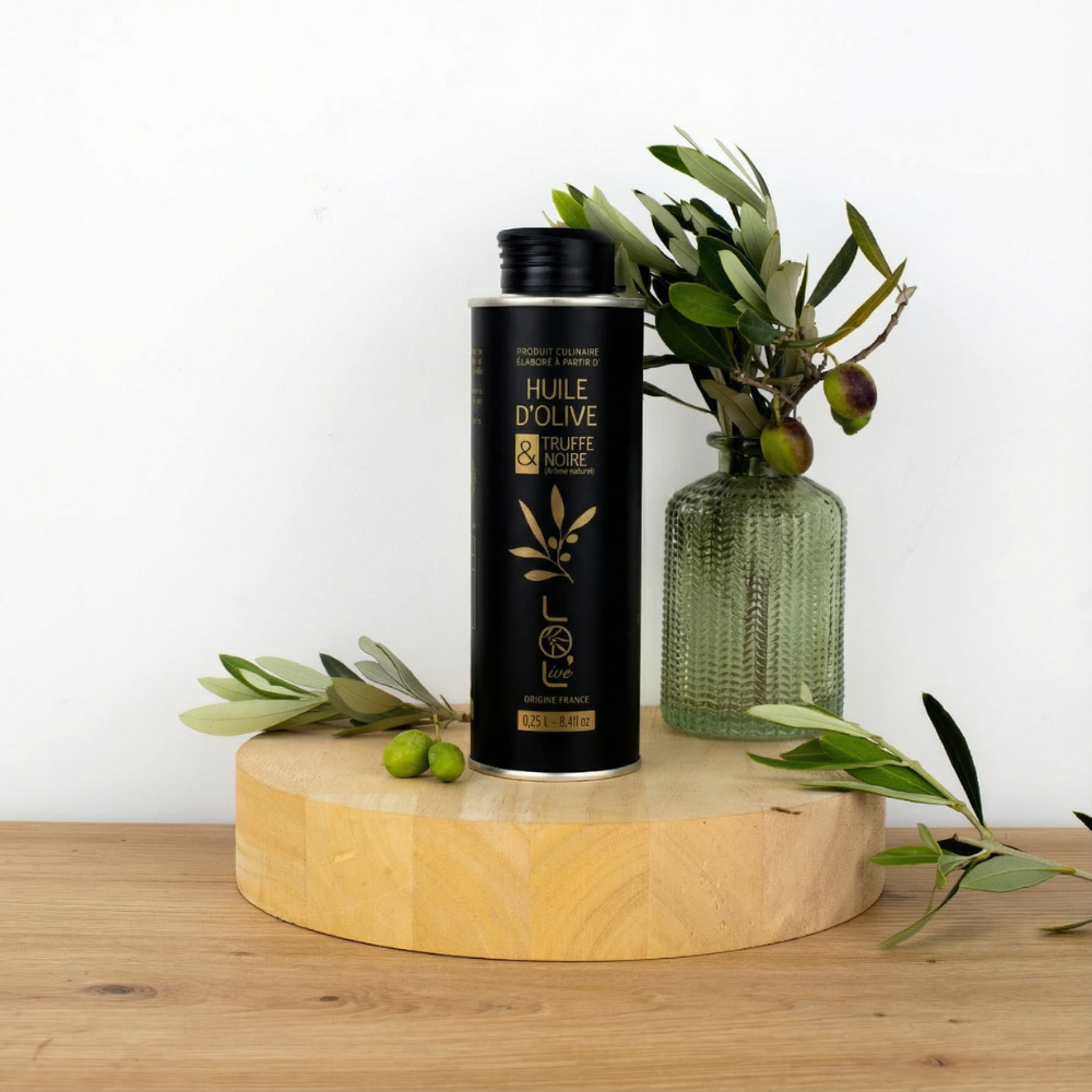 Huile d'olive à l'arôme naturel de truffe noire - 250 ml